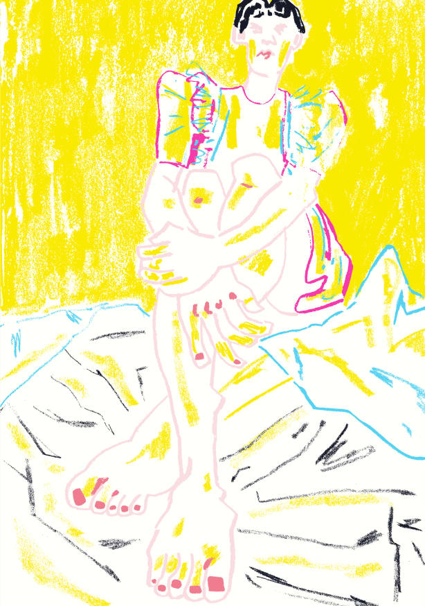 Quadro The Girl in the Yellow Dress