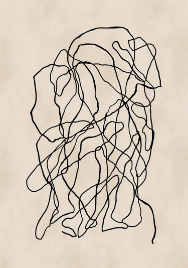 Quadro Abstract Black Lines 01 - Obrah | Quadros e Posters para Transformar a Parede