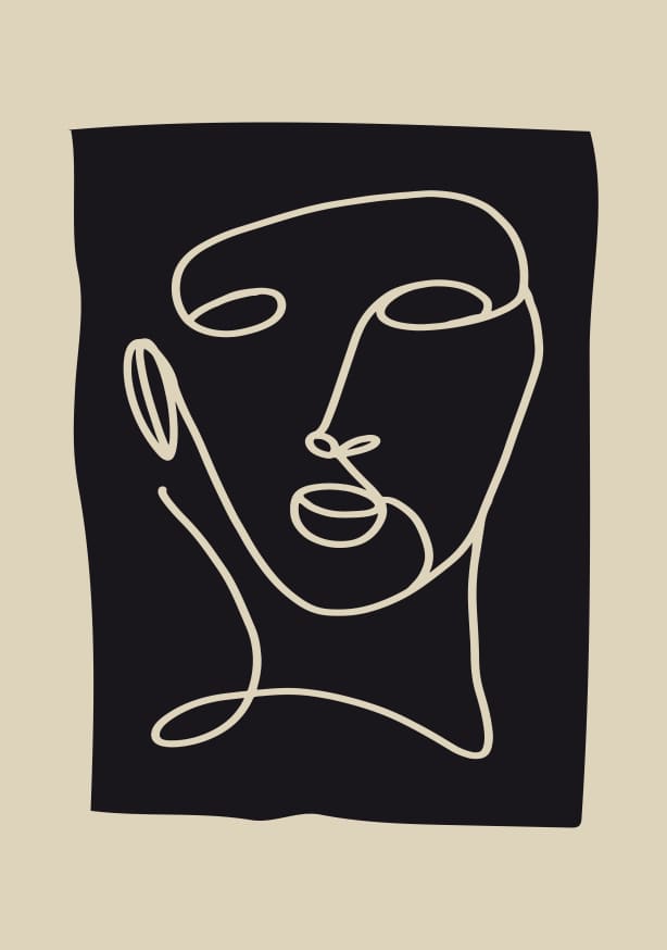 Quadro Abstract Face 1