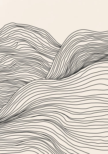 Quadro Abstract Lines Landscape - Obrah | Quadros e Posters para Transformar a Parede