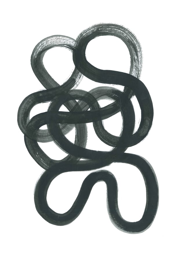 Quadro Abstract Minimalist Paint Squiggle - Obrah | Quadros e Posters para Transformar a Parede