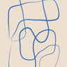 Quadro Abstract Scribble Blue - Obrah | Quadros e Posters para Transformar a Parede