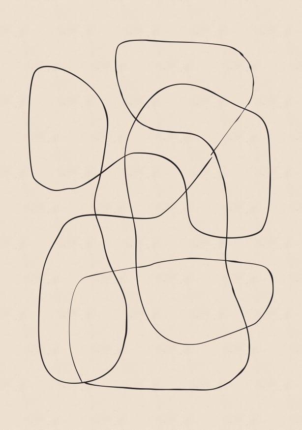 Quadro Abstract Scribble No3