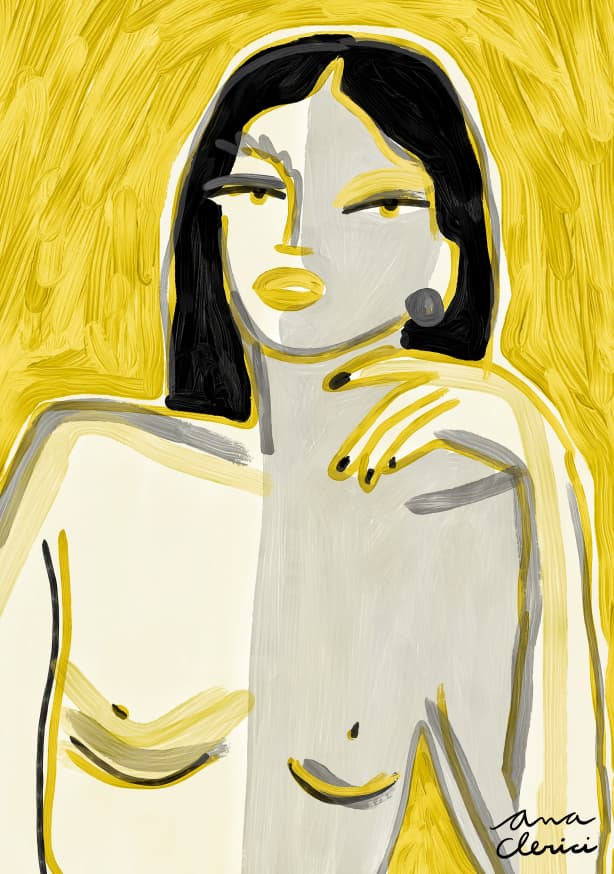 Quadro Hermanas Amarillo