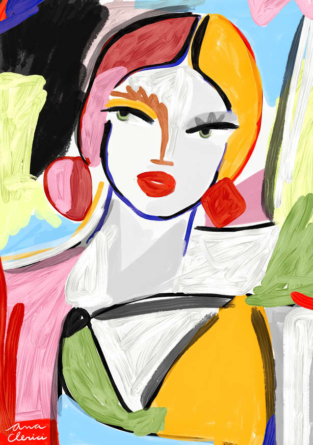 Quadro Palette Girl