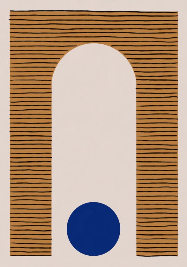 Quadro Blue Circle #1