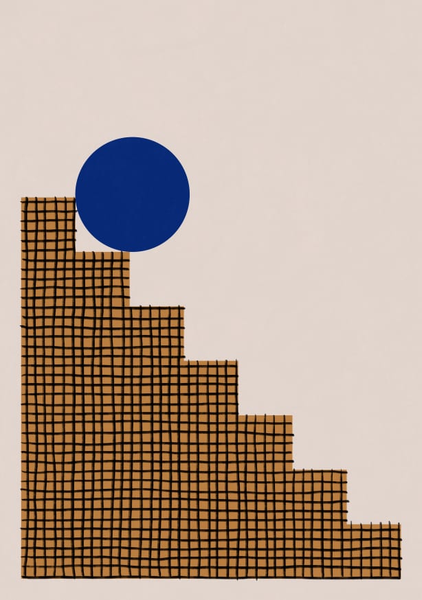 Quadro Blue Circle #2