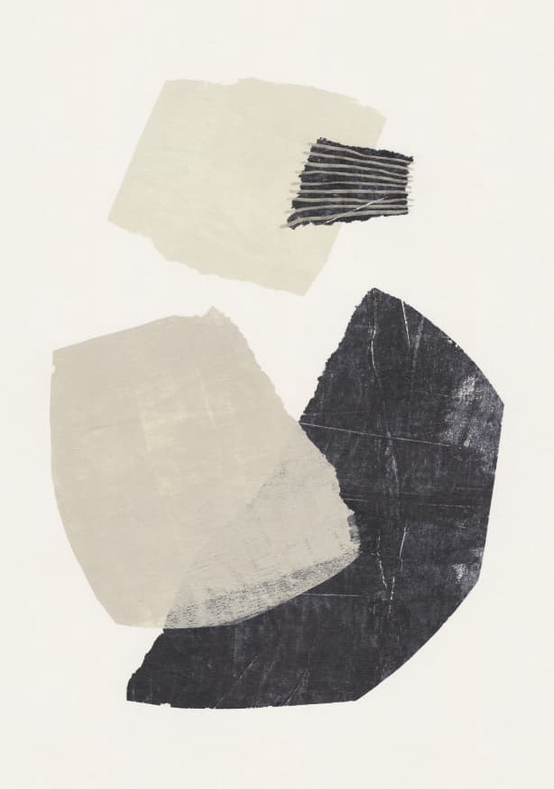 Quadro Monochrome Shapes #1