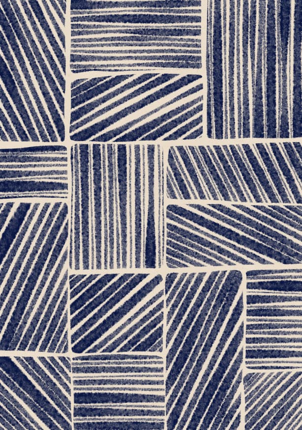 Quadro Navy Blue Striped Pattern #3