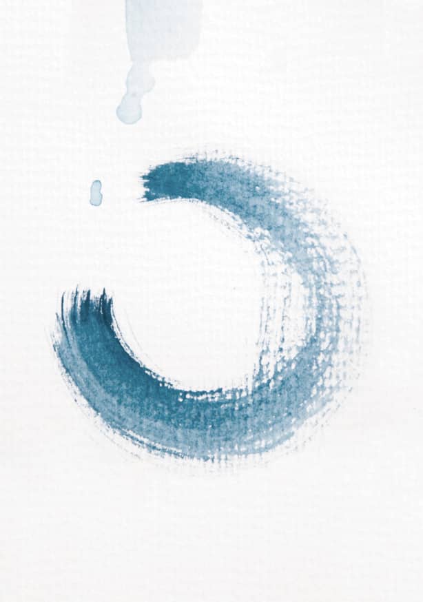 Quadro Aquarelle Meets Pencil - Circle - Obrah | Quadros e Posters para Transformar a Parede