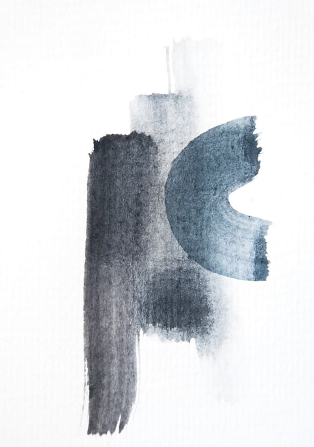 Quadro Aquarelle Meets Pencil Strokes