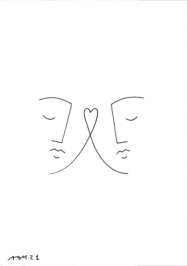 Quadro A Conexão do Amor - Obrah | Quadros e Posters para Transformar a Parede