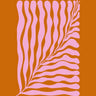 Quadro Big Wavy Plant - Rust - Obrah | Quadros e Posters para Transformar a Parede