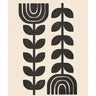 Quadro Black and Beige Scandinavian Flowers - Obrah | Quadros e Posters para Transformar a Parede