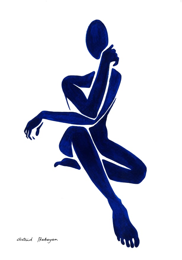 Quadro Blue Figure 2 - Obrah | Quadros e Posters para Transformar a Parede