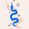 Quadro Blue Snake and Stars - Obrah | Quadros e Posters para Transformar a Parede