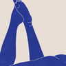 Quadro Closeup Nude Blockprint 2 - Obrah | Quadros e Posters para Transformar a Parede