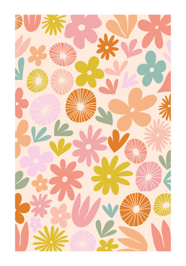 Quadro Colorul Ditsy Flowers - Obrah | Quadros e Posters para Transformar a Parede