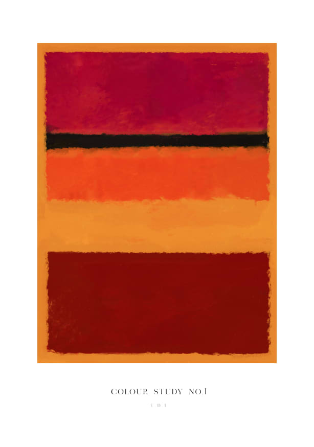 Quadro Colour Study no. 1 - Obrah | Quadros e Posters para Transformar a Parede
