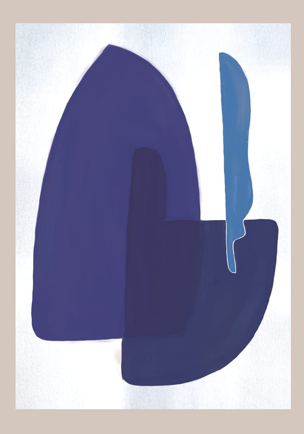 Quadro Composição Azuis - Obrah | Quadros e Posters para Transformar a Parede