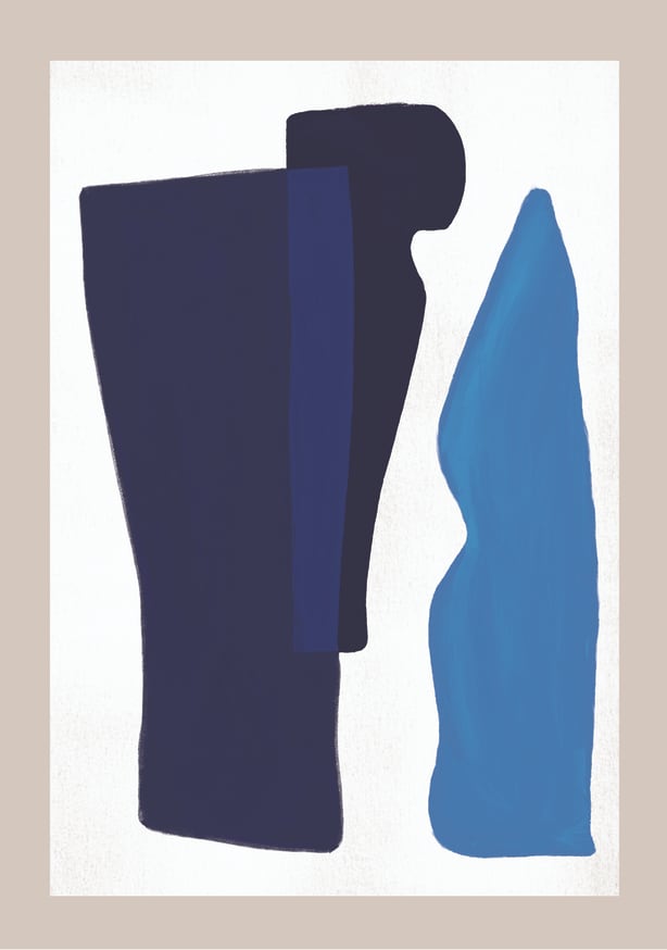 Quadro Composição Azuis 02 - Obrah | Quadros e Posters para Transformar a Parede
