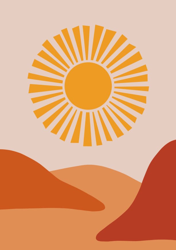 Quadro Desert Sun - Obrah | Quadros e Posters para Transformar a Parede