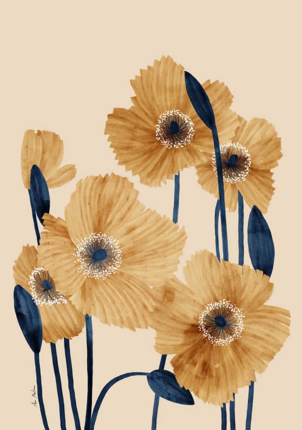 Quadro Yellow Poppies - Obrah | Quadros e Posters para Transformar a Parede
