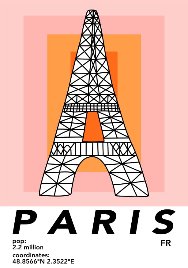 Quadro Eiffel - Obrah | Quadros e Posters para Transformar a Parede
