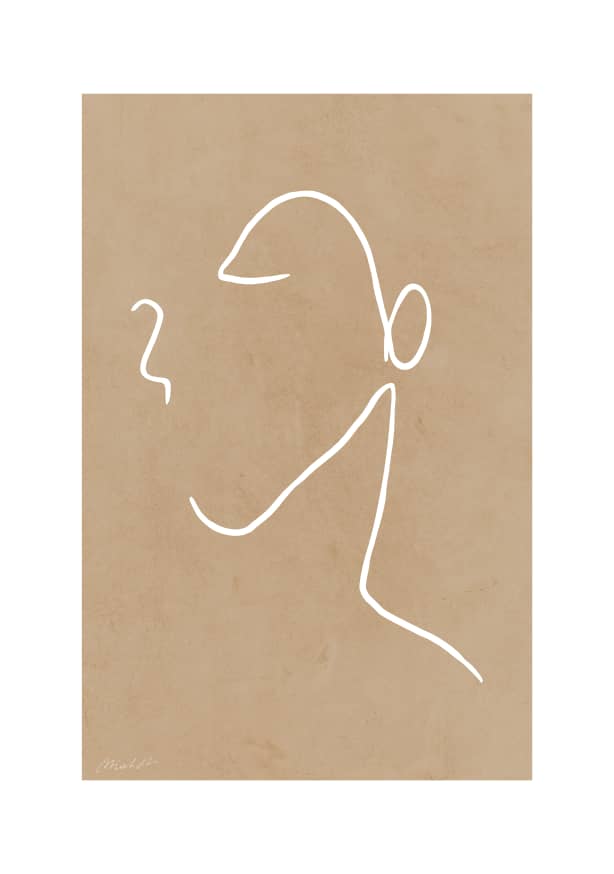 Quadro Face no. 3 Brown - Obrah | Quadros e Posters para Transformar a Parede
