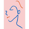 Quadro Face no. 3 Pink - Obrah | Quadros e Posters para Transformar a Parede