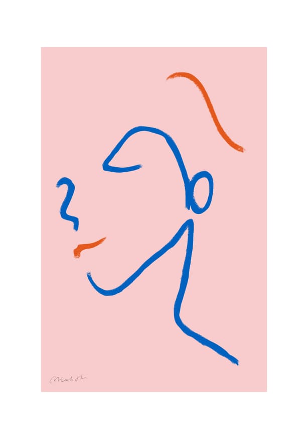 Quadro Face no. 3 Pink - Obrah | Quadros e Posters para Transformar a Parede