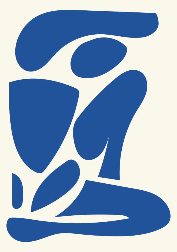 Quadro Figure Abstract Blue - Obrah | Quadros e Posters para Transformar a Parede