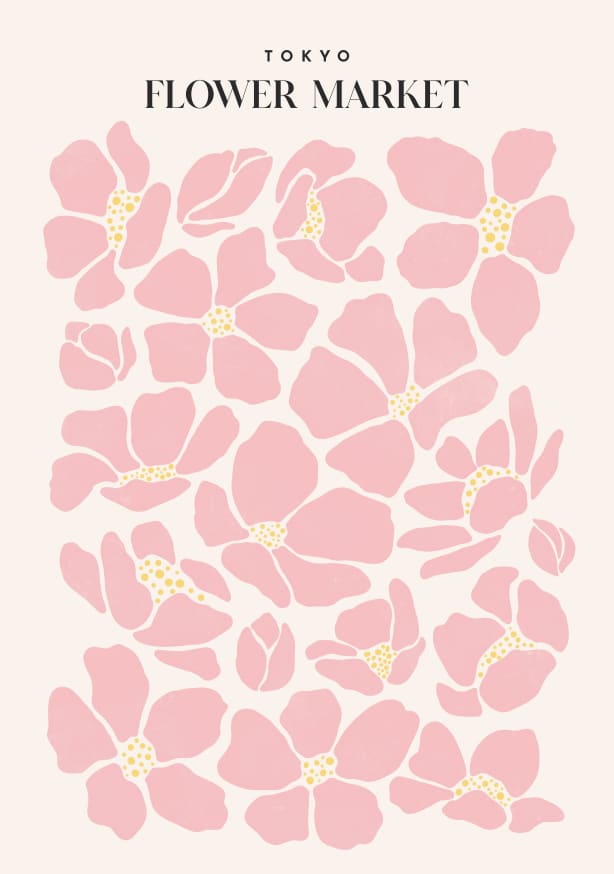 Quadro Flower Market Tokyo - Obrah | Quadros e Posters para Transformar a Parede
