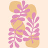 Quadro Frond 2 - Pink Leaves - Obrah | Quadros e Posters para Transformar a Parede