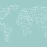 Quadro Geometrical World - Mint - Obrah | Quadros e Posters para Transformar a Parede