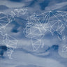 Quadro Geometrical World Indigo Aquarell - Obrah | Quadros e Posters para Transformar a Parede