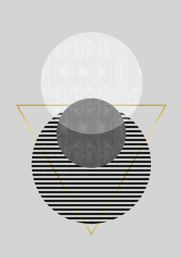 Quadro Geometric and Golden Art I - Obrah | Quadros e Posters para Transformar a Parede