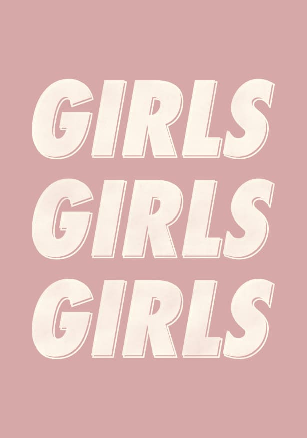 Quadro Girls - Rose - Obrah | Quadros e Posters para Transformar a Parede