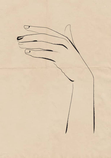 Quadro Hand on Vintage Paper - Obrah | Quadros e Posters para Transformar a Parede