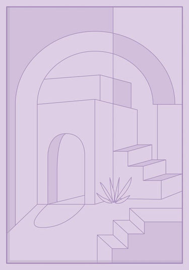 Quadro Horizons Collection Lilac - Obrah | Quadros e Posters para Transformar a Parede