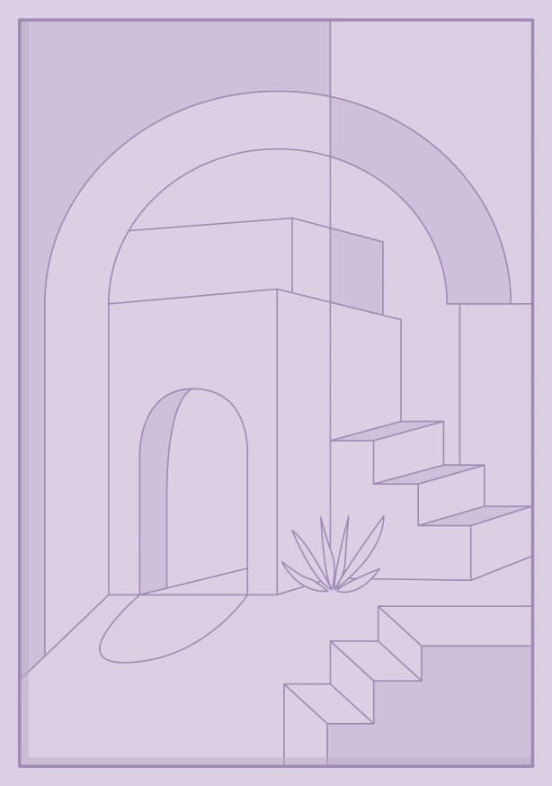 Quadro Horizons Collection Lilac - Obrah | Quadros e Posters para Transformar a Parede