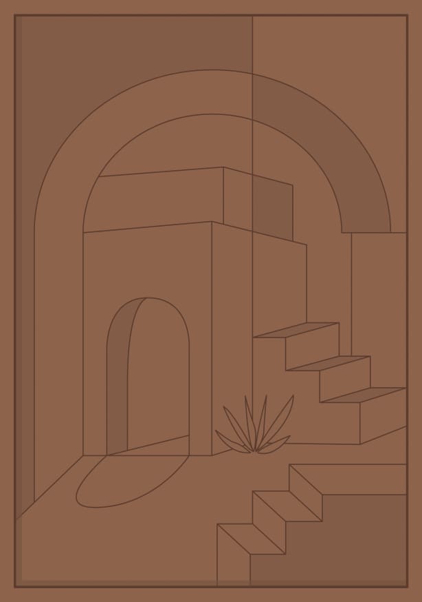 Quadro Horizons Collection Orange - Obrah | Quadros e Posters para Transformar a Parede