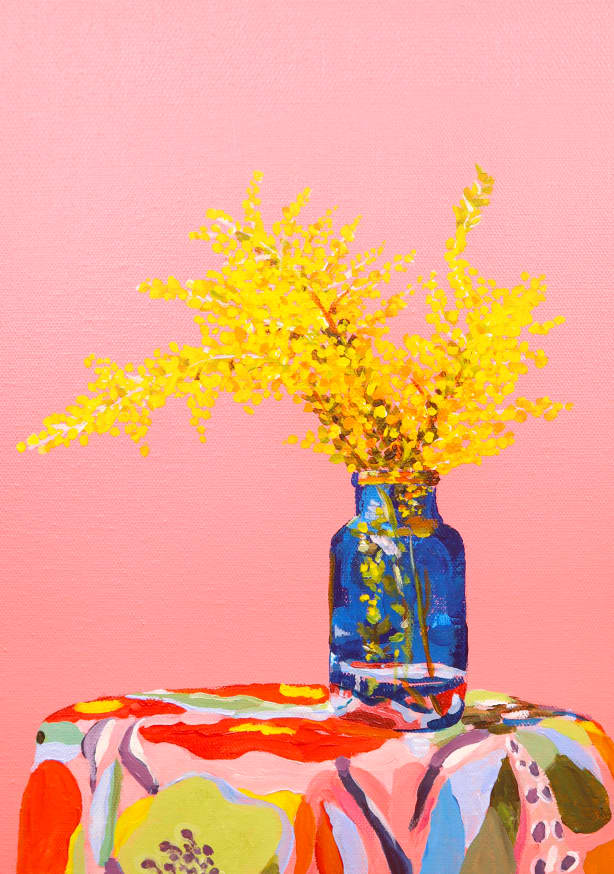 Quadro Wattle Flowers