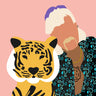 Quadro Joe Exotic Pink Tiger 2 - Obrah | Quadros e Posters para Transformar a Parede