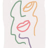 Quadro Line Art Pastels Rainbow Face - Obrah | Quadros e Posters para Transformar a Parede