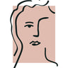 Quadro Line Art Pink Matisse Inspired Face - Obrah | Quadros e Posters para Transformar a Parede