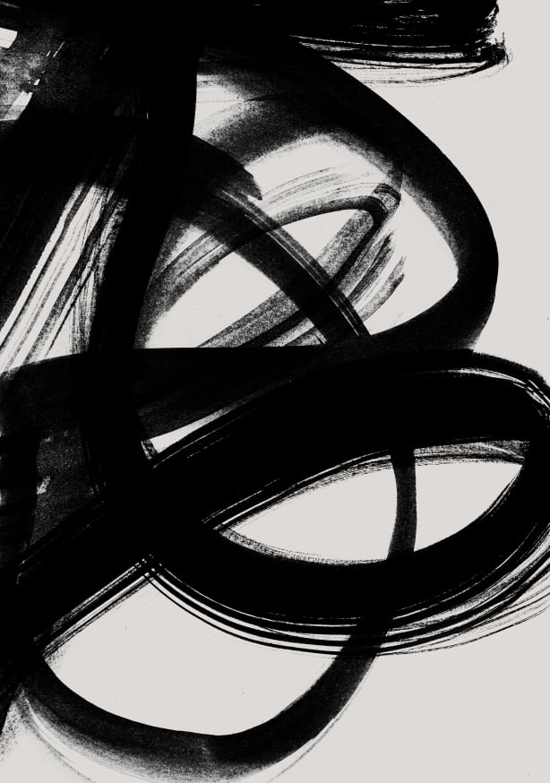 Quadro Abstract Brush Strokes 5