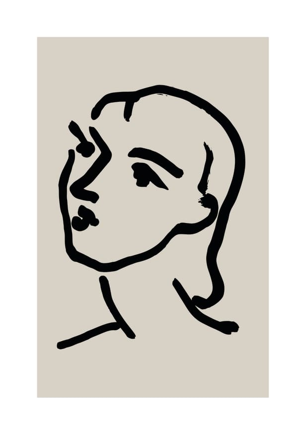 Quadro Matisse Abstract Face I - Obrah | Quadros e Posters para Transformar a Parede
