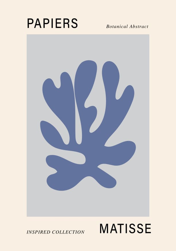 Quadro Matisse Cutout Blue - Obrah | Quadros e Posters para Transformar a Parede