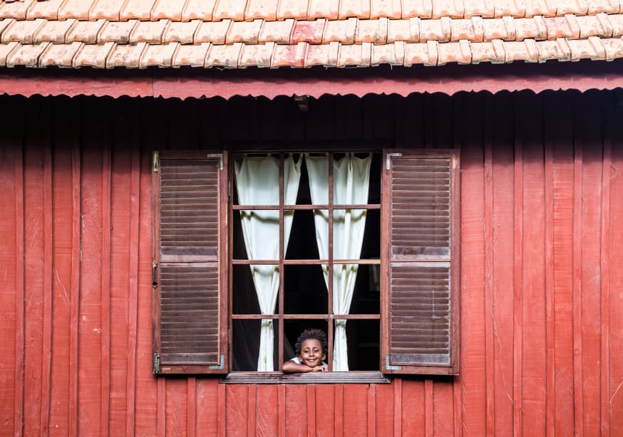 Quadro Mekdi in the Window Frame By Gloria Salgado Gispert